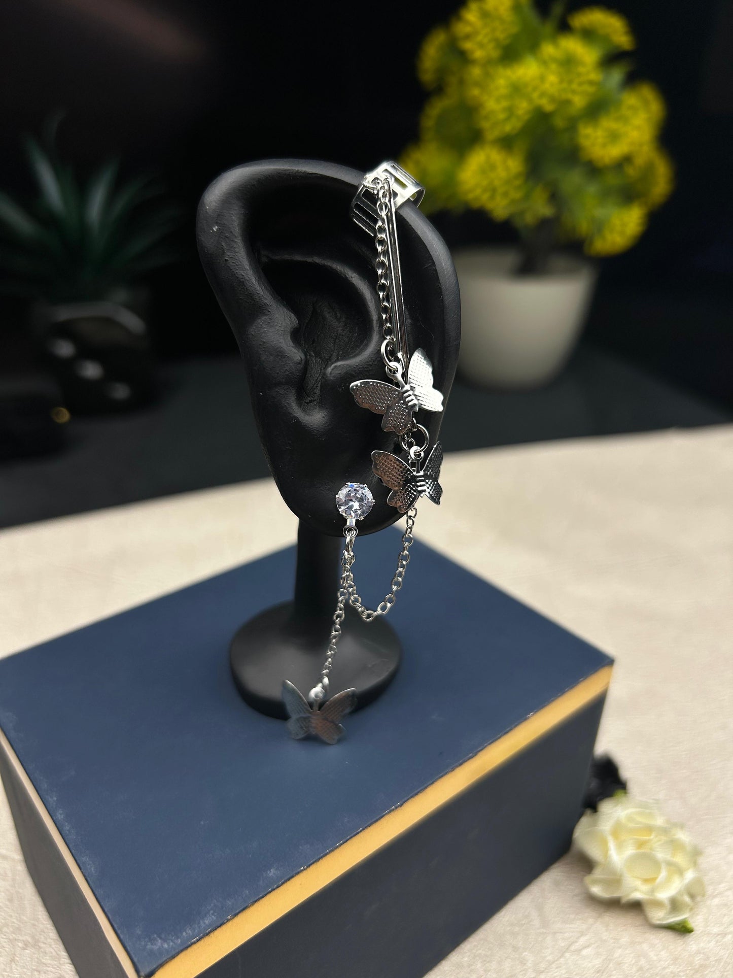 Adjustable Butterfly Cuff Earrings