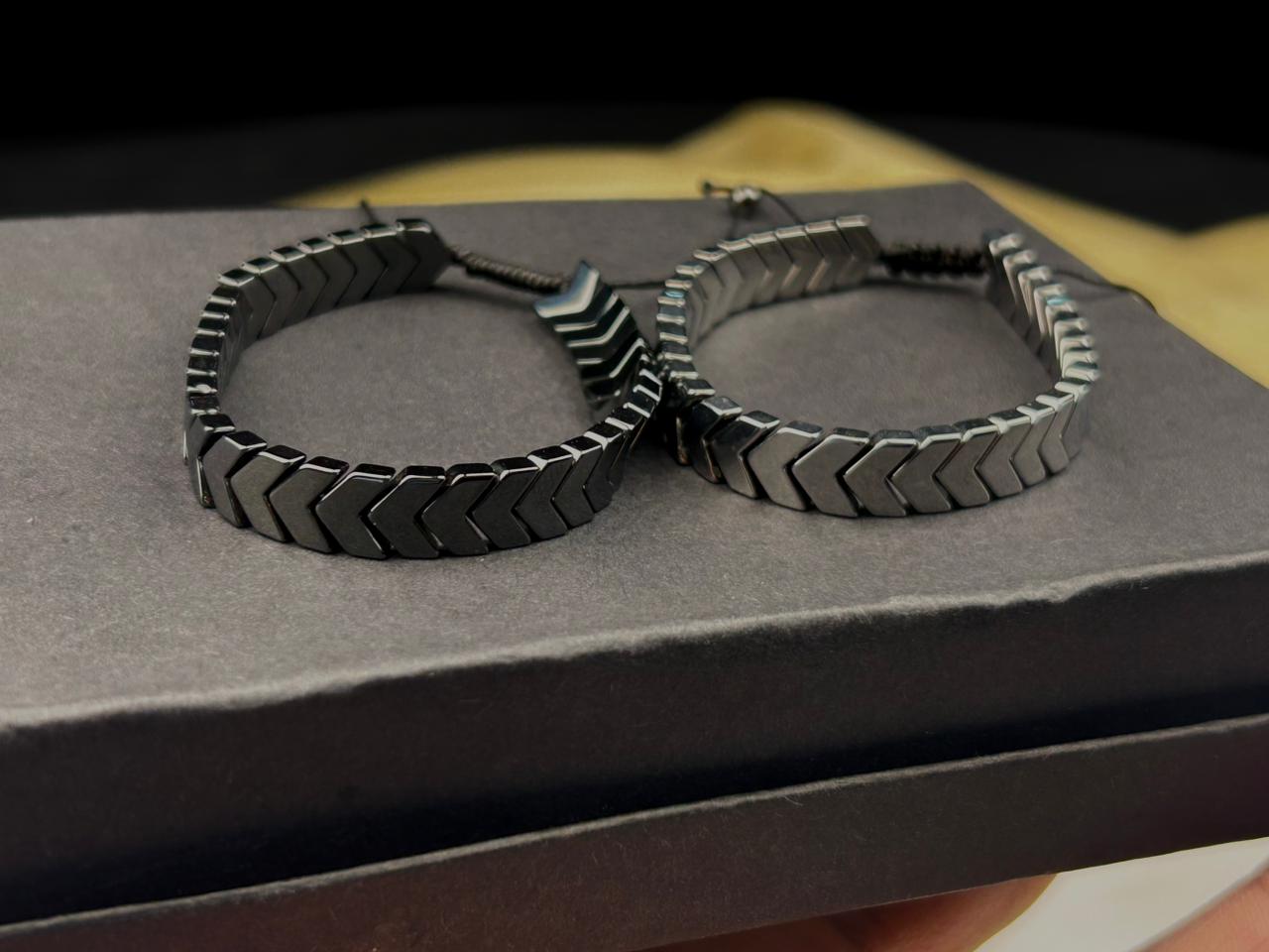 Chevron Luxe Bracelet Pair