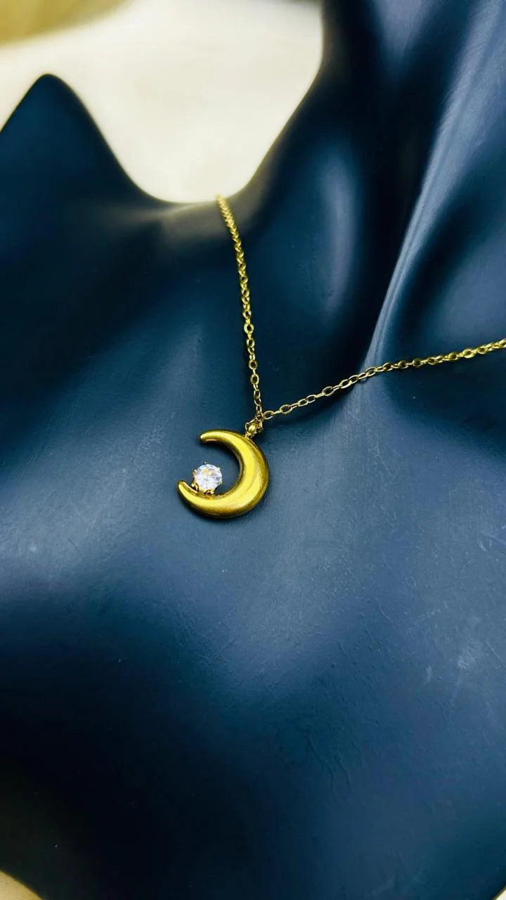 Crystal Moon Necklace