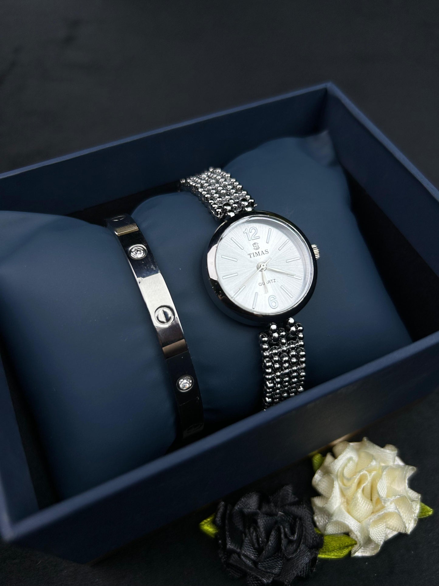 TIMAS Watch and Cartier-Silver Set