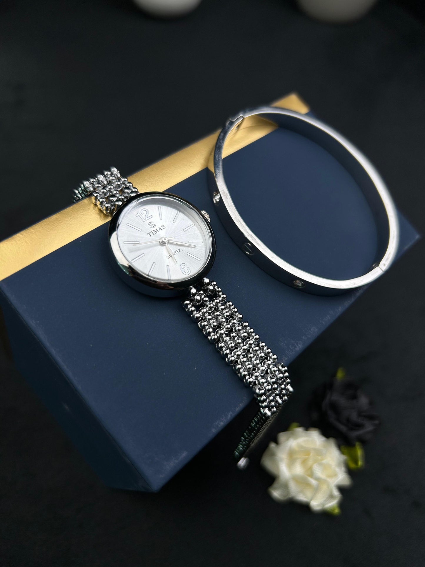 TIMAS Watch and Cartier-Silver Set