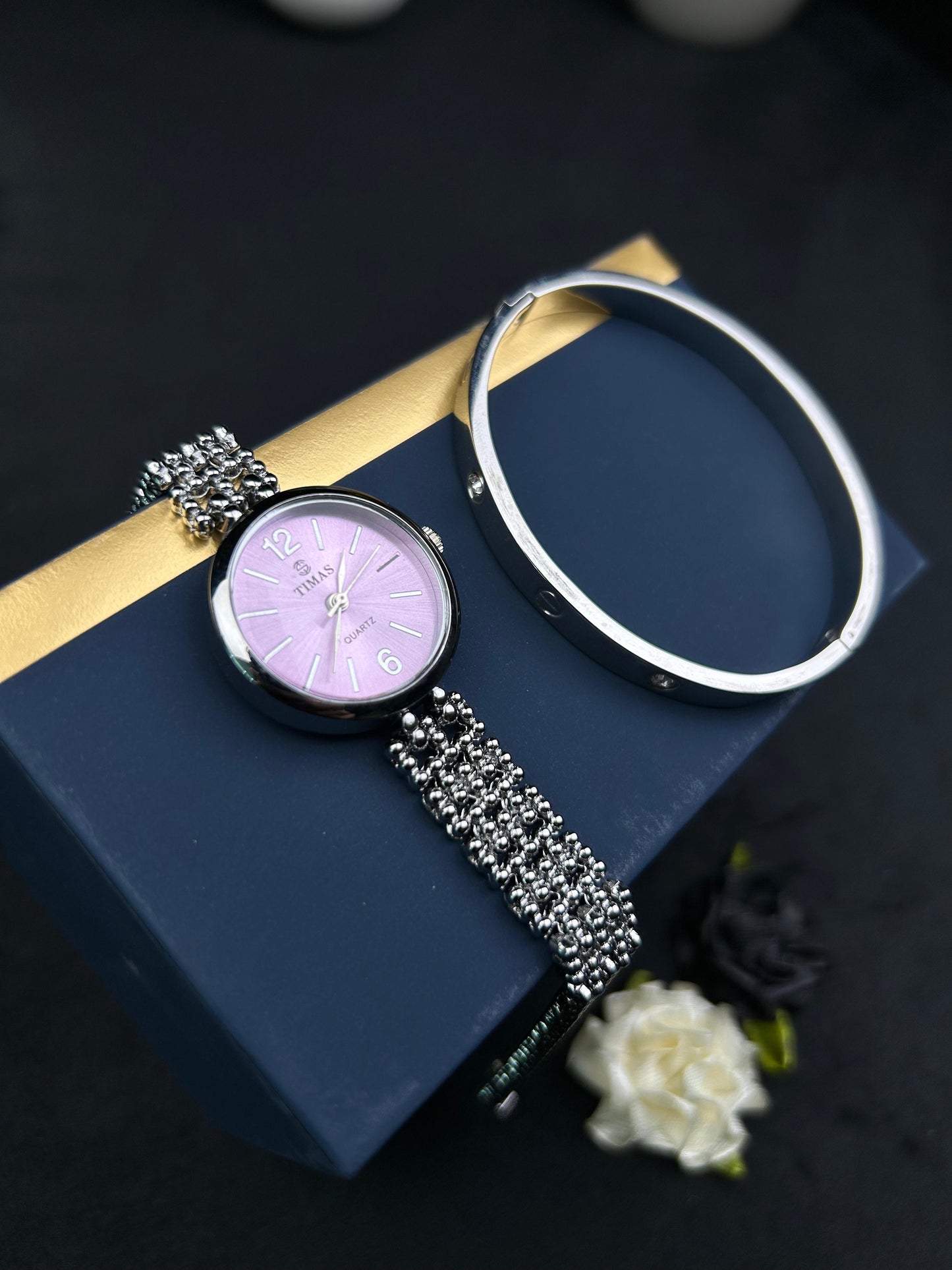 TIMAS Watch and Cartier-Silver Set