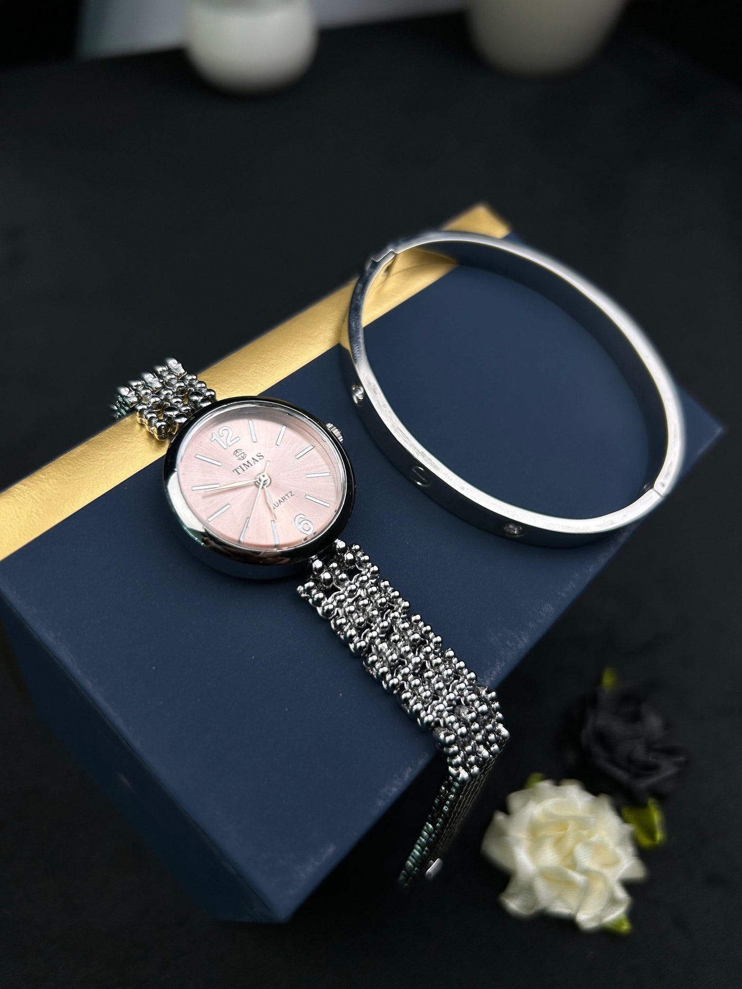 TIMAS Watch and Cartier-Silver Set