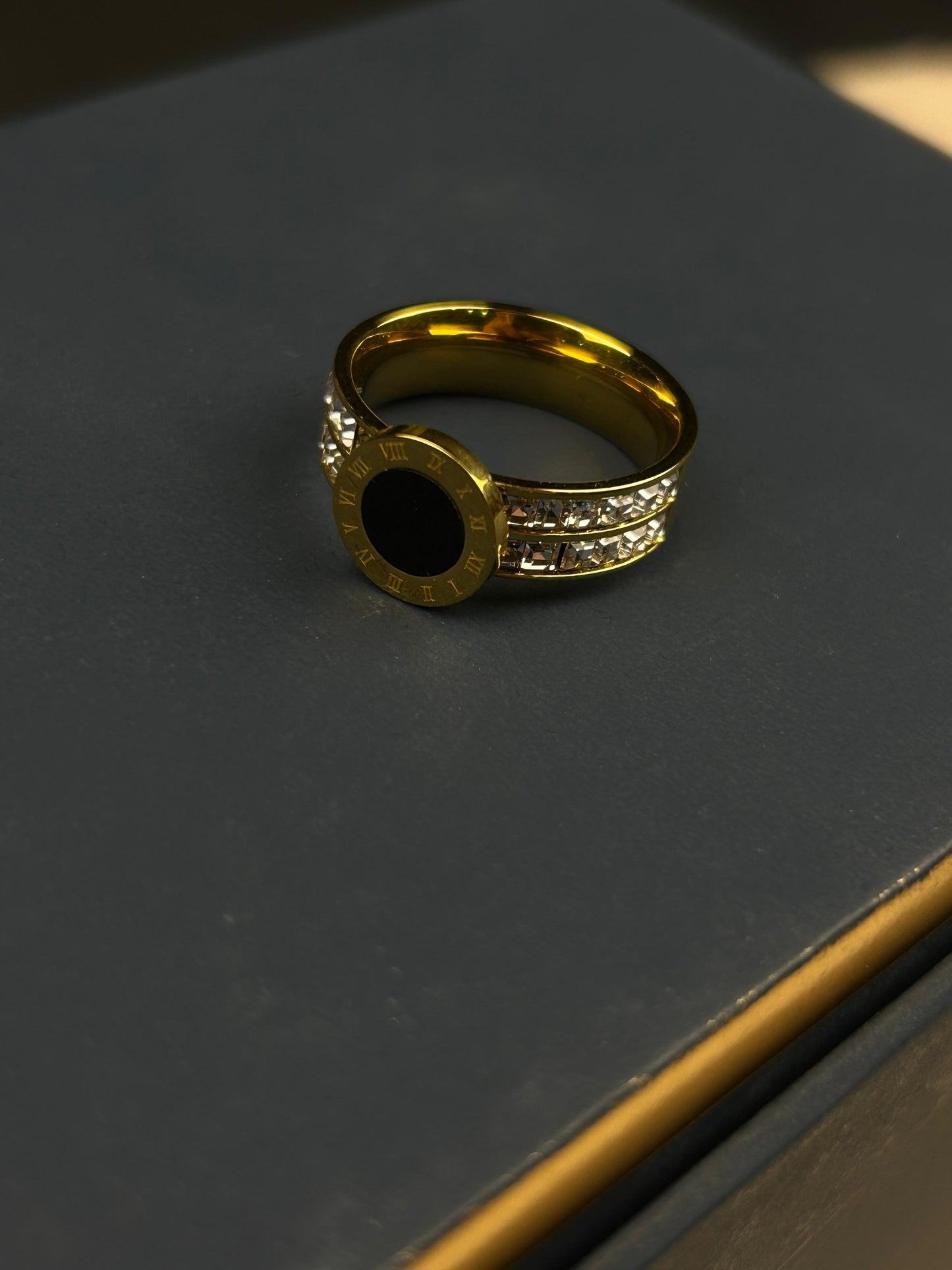 Golden Eclipse Ring