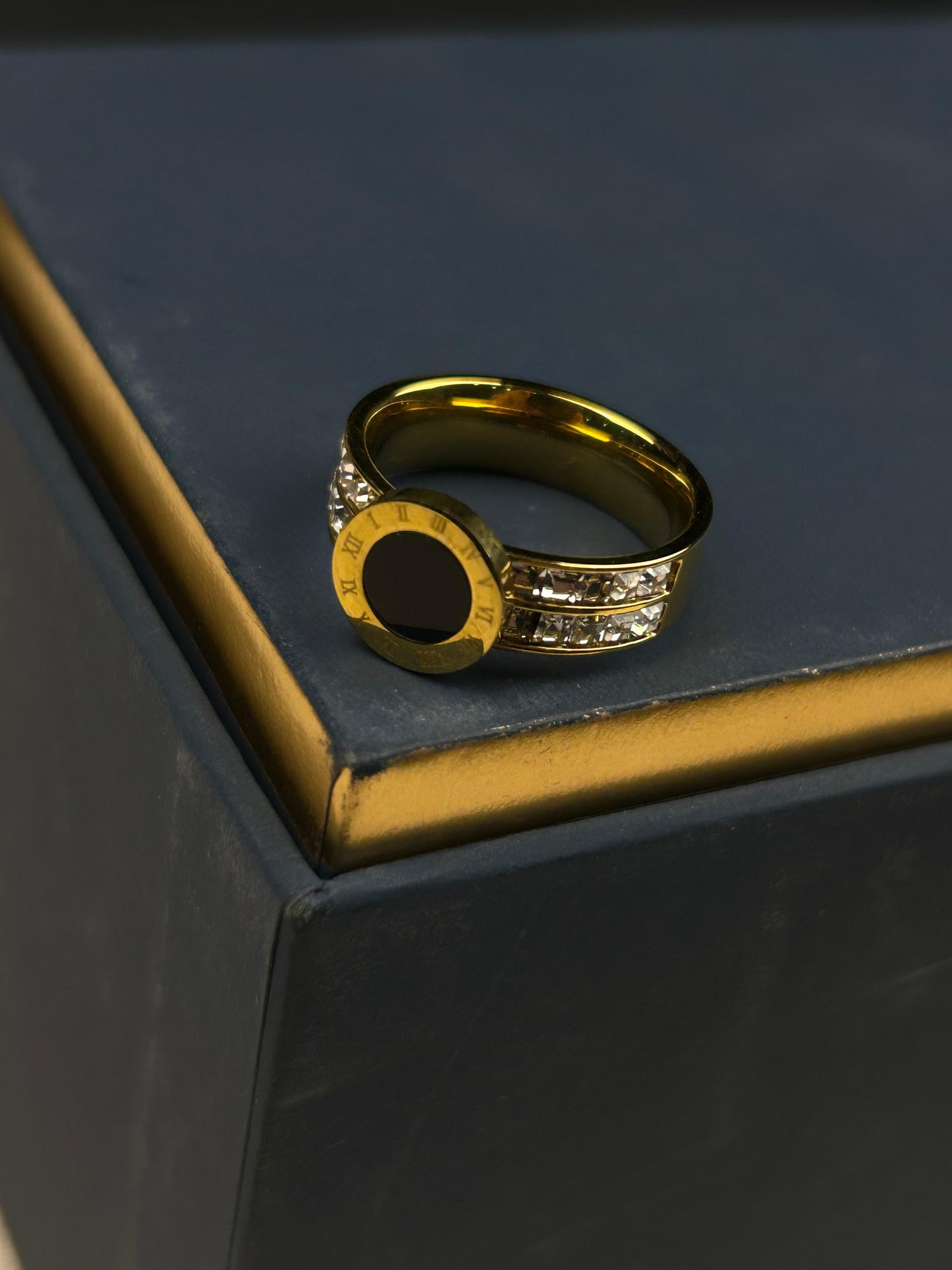 Golden Eclipse Ring