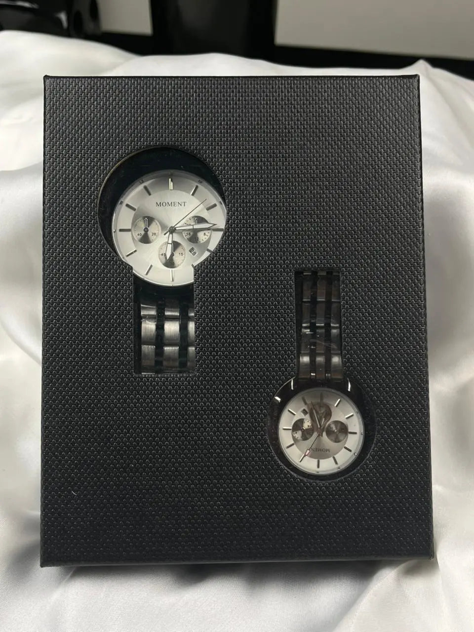 KHUUB X MOMENT Silver Couple Watch