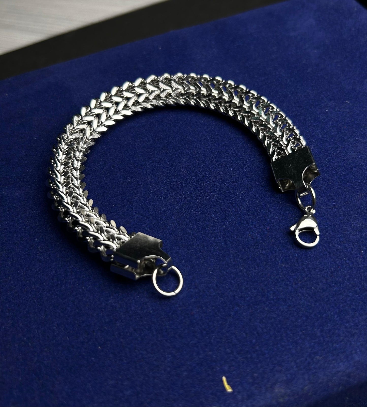 Men’s Chunky Silver Chain Bracelet