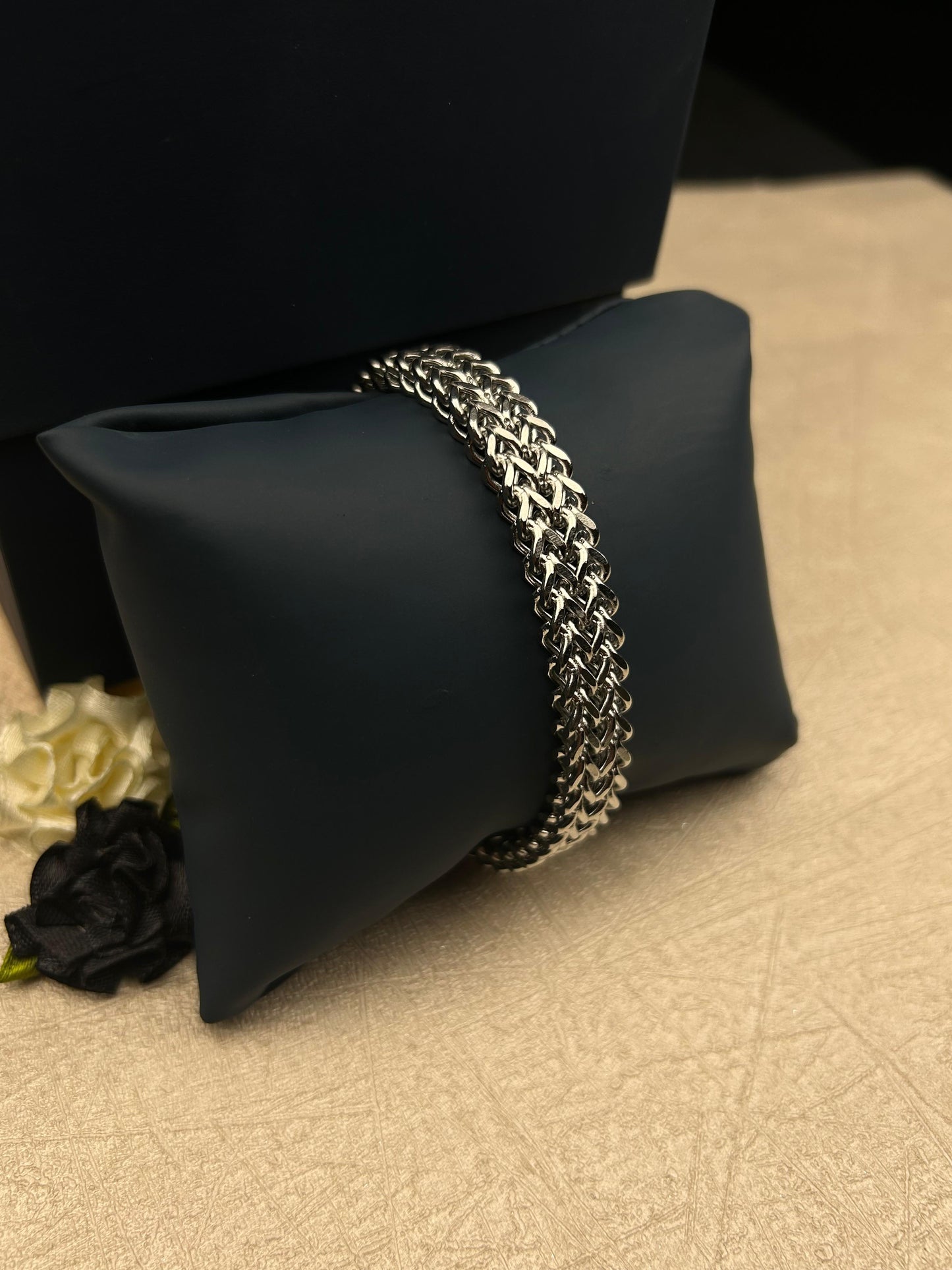 Men’s Chunky Silver Chain Bracelet