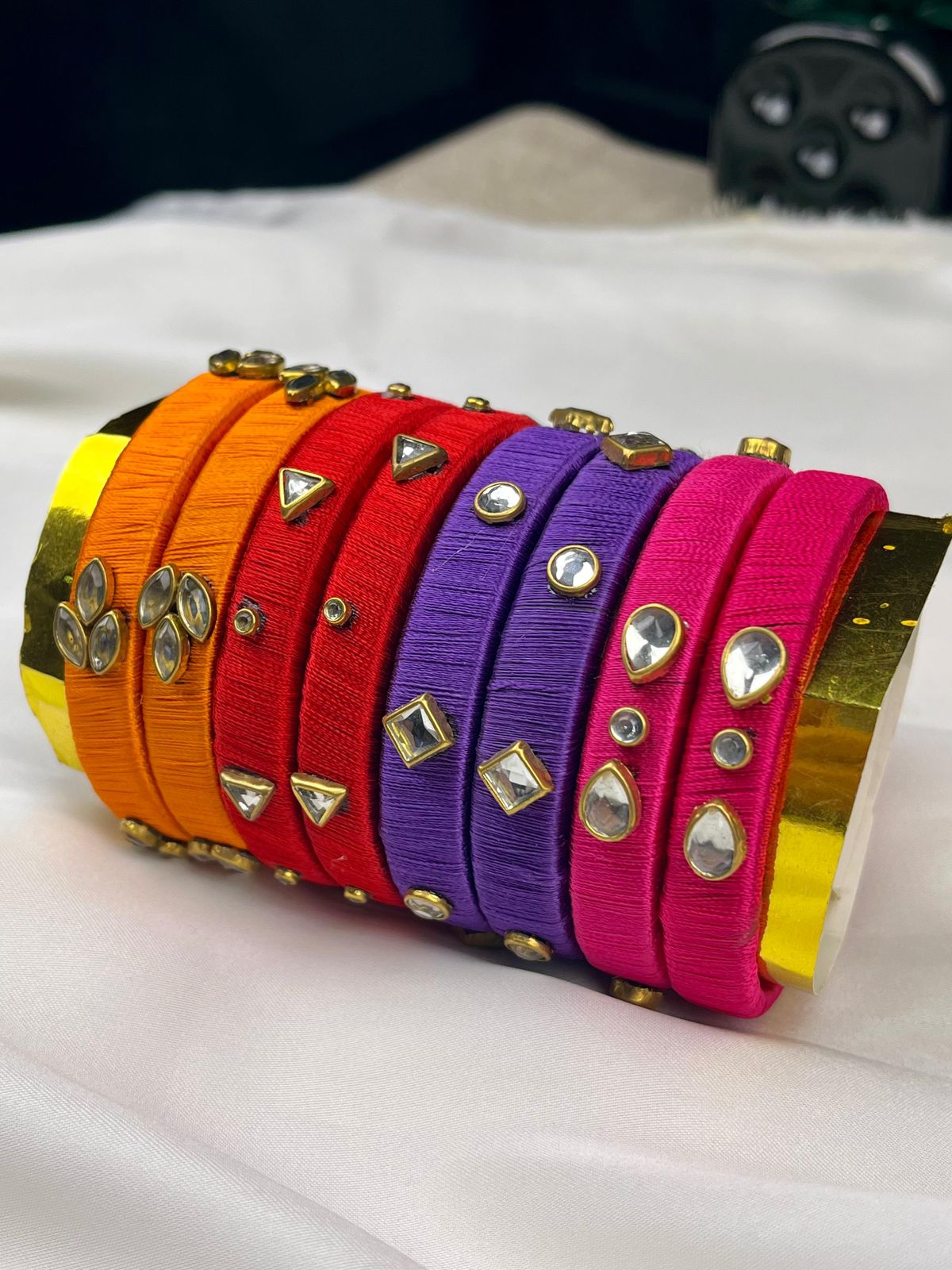 Noor-e-Rang Hand-made Thread Bangles
