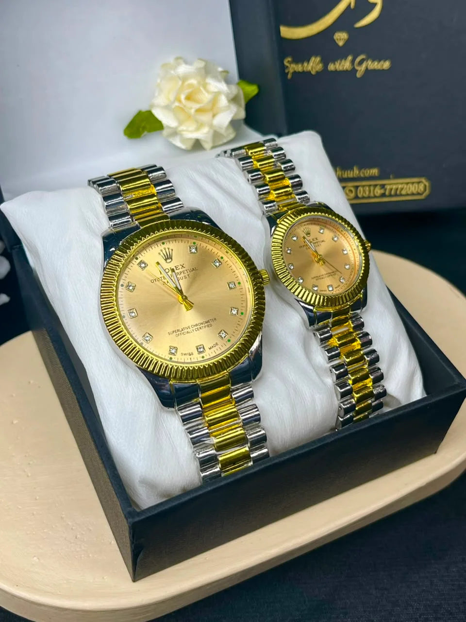 RLX Dual Tone Couple Watch