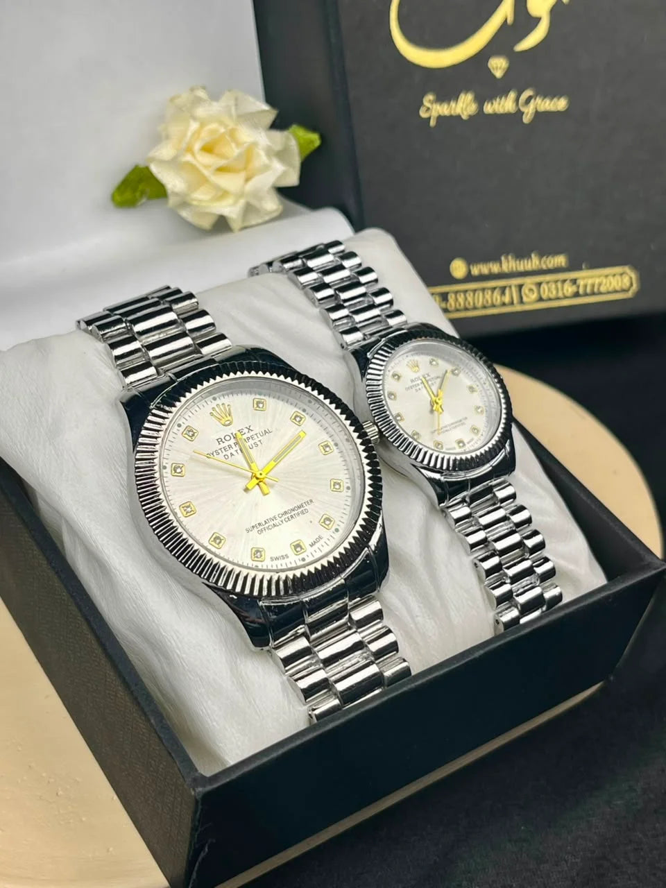 RLX Oyster Analog Couple Watch