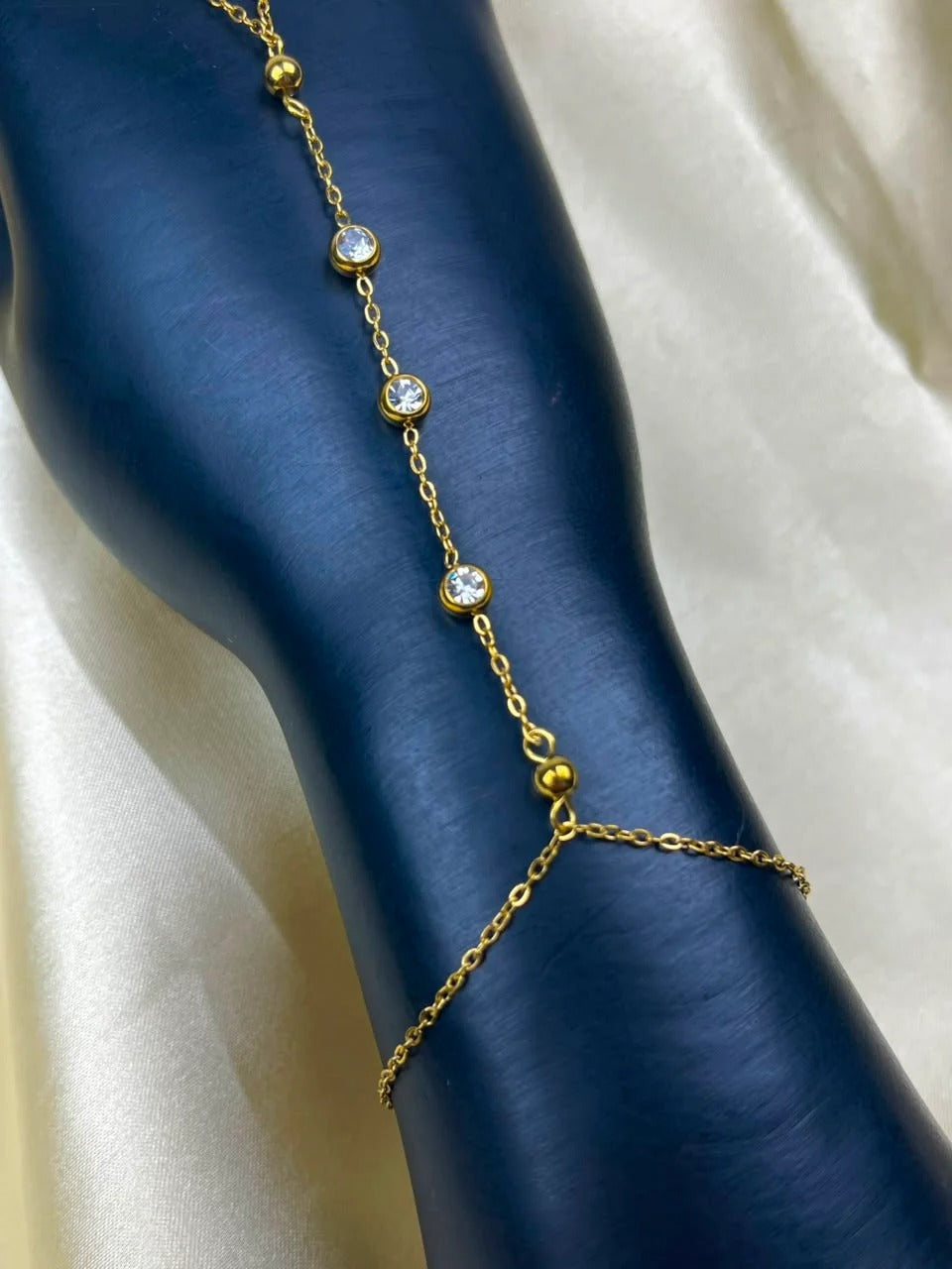Sparkling Crystal Hand Bracelet