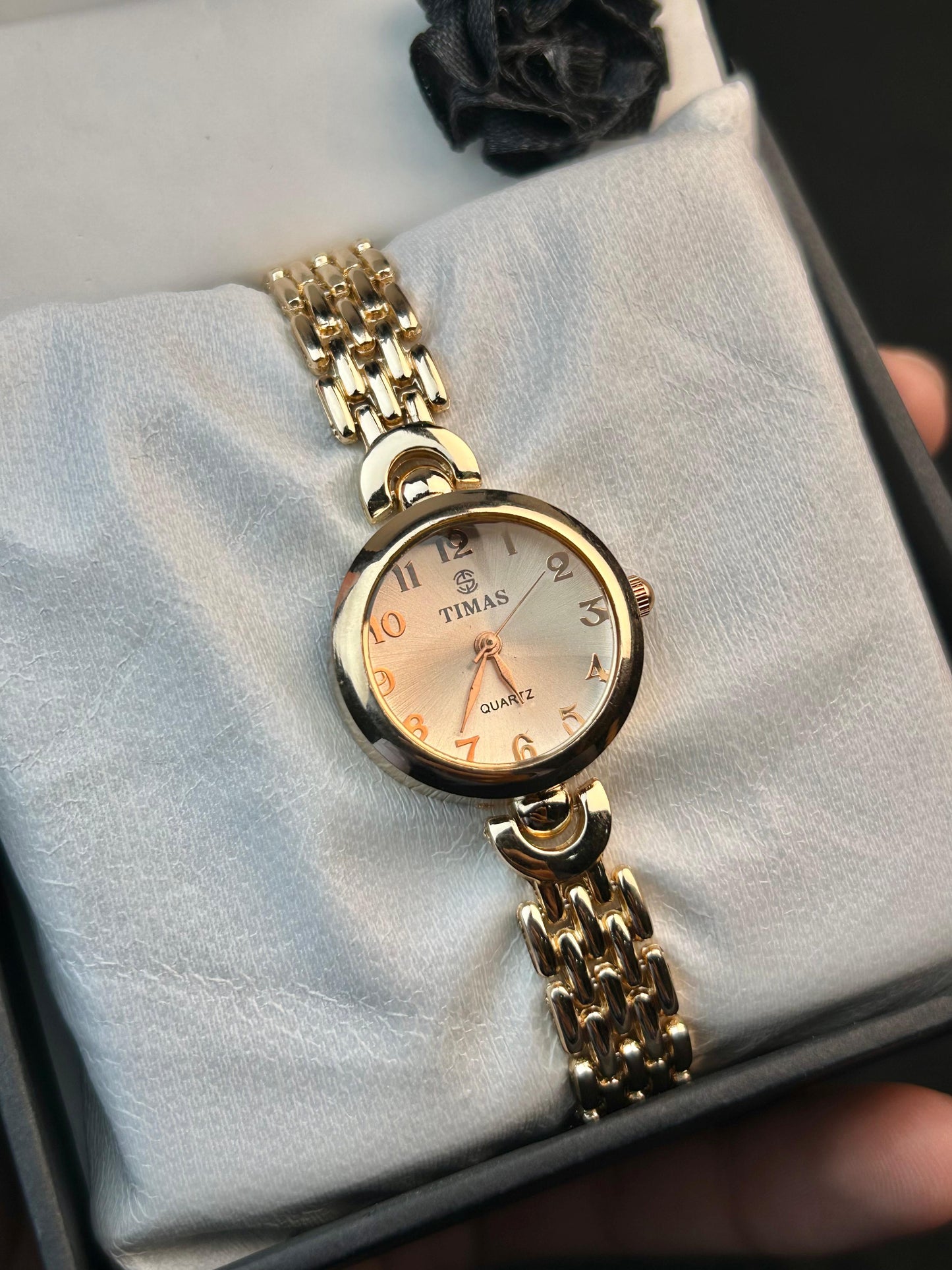TIMAS Quartz Women Watch- Rose Gold