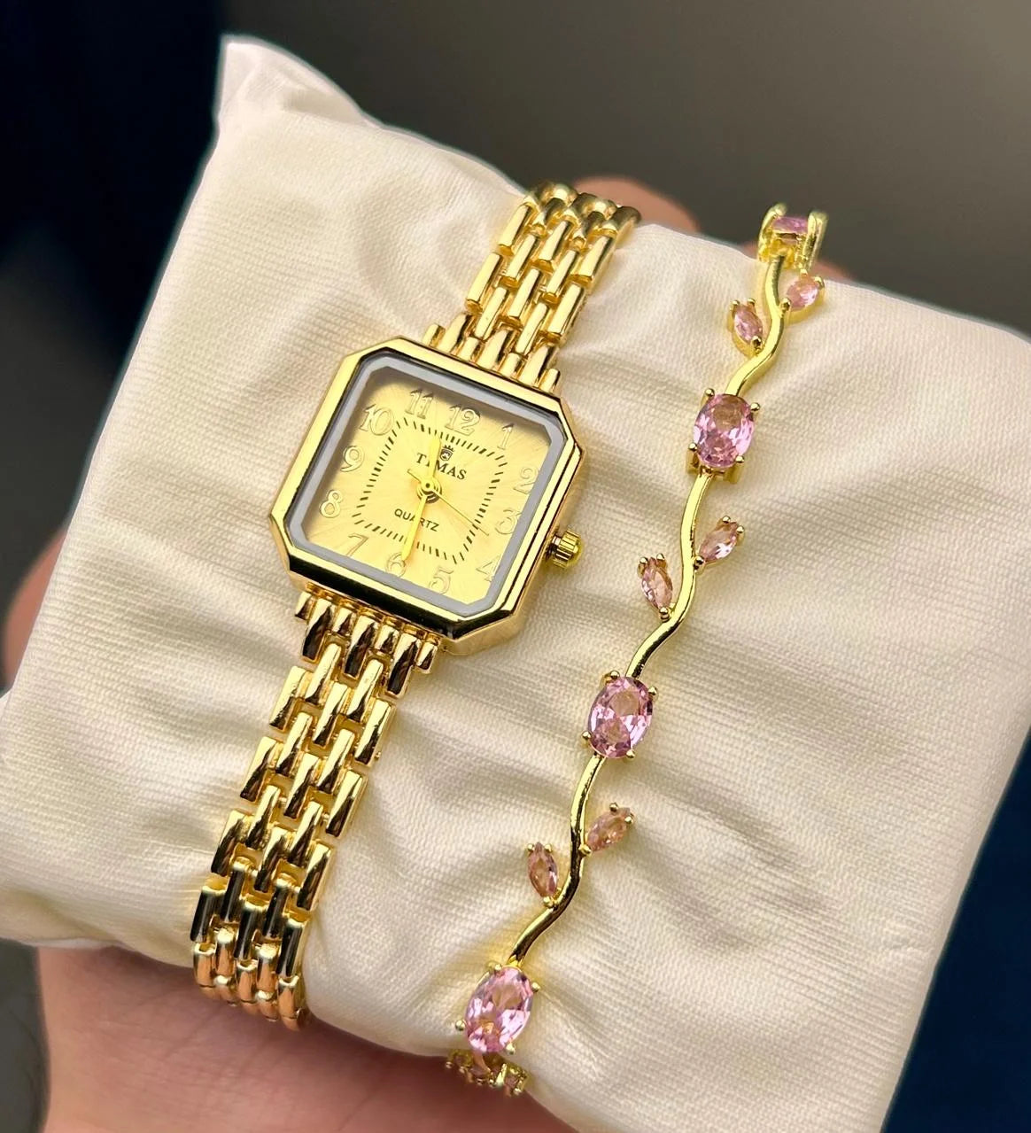 Vintage Gold with Tulip Bracelet