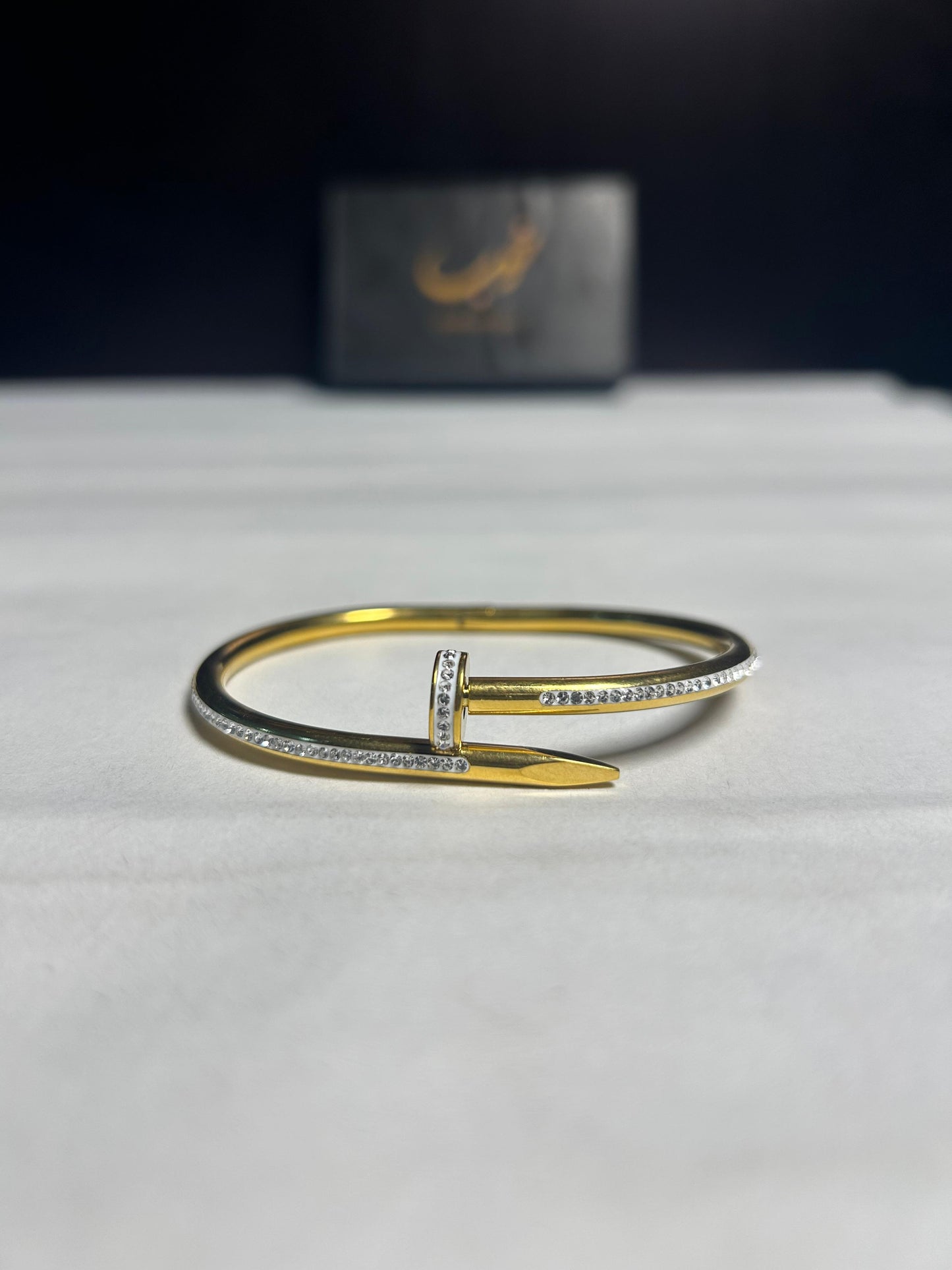 Cartier Nail Armlet With Stones