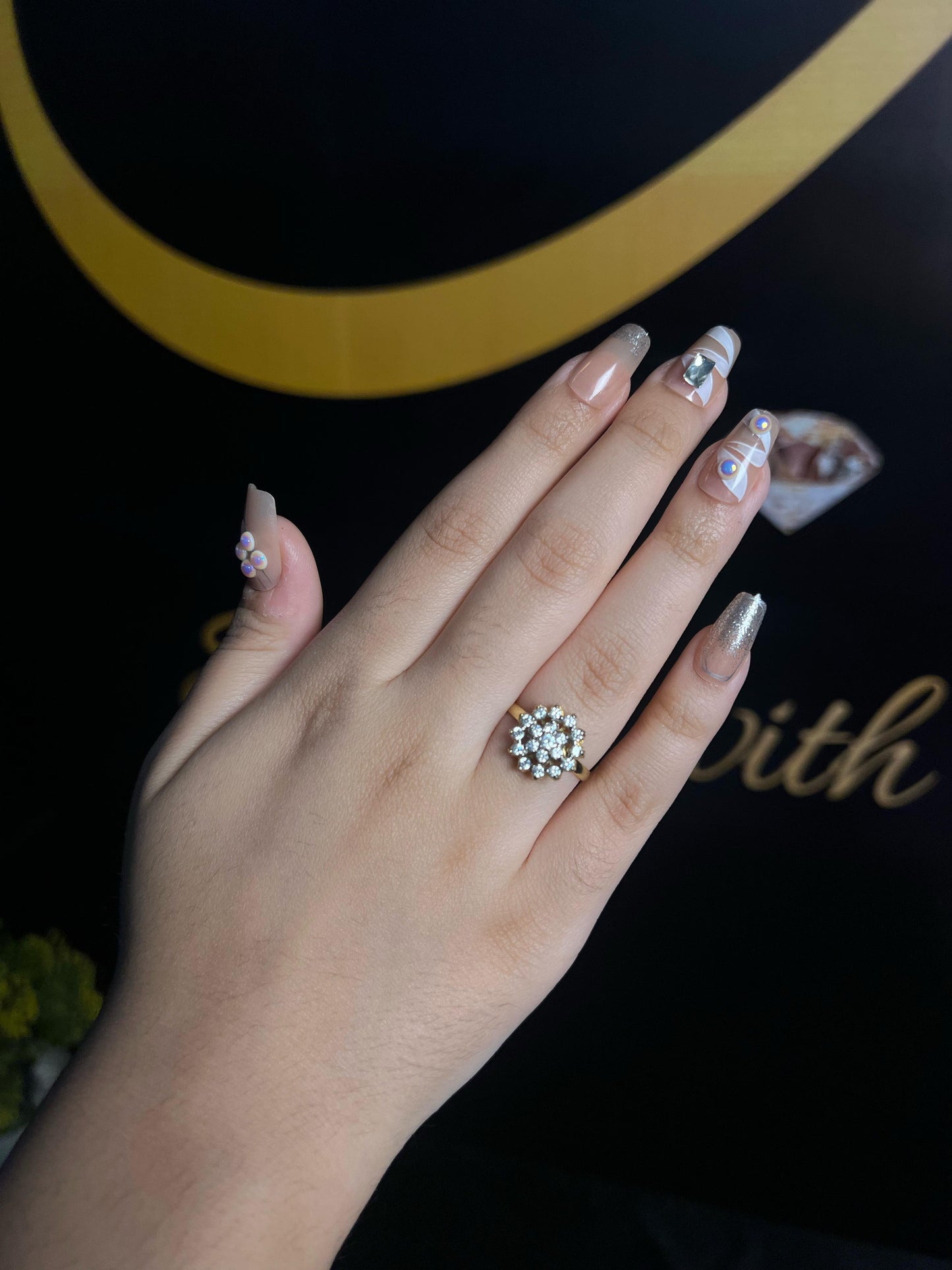 Gilded Petals Ring