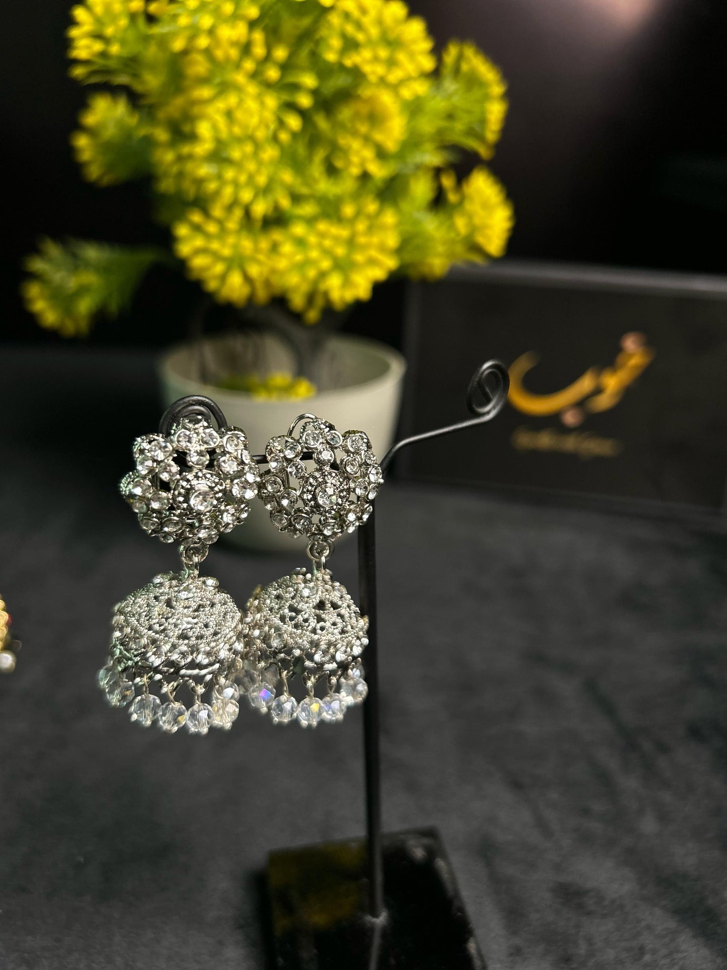 Silver Pearl Jhumka
