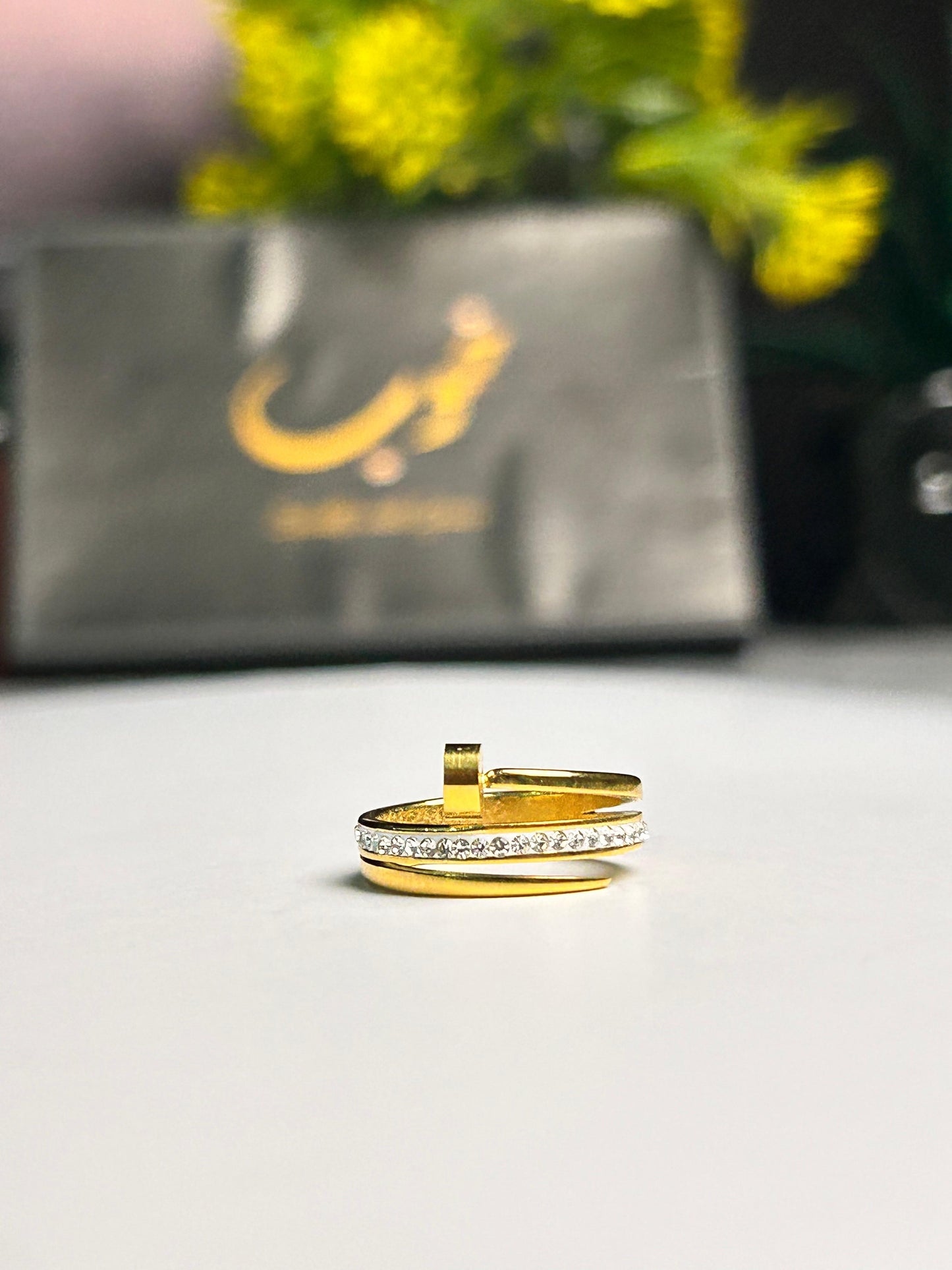 Cartier Nail Ring With Stones