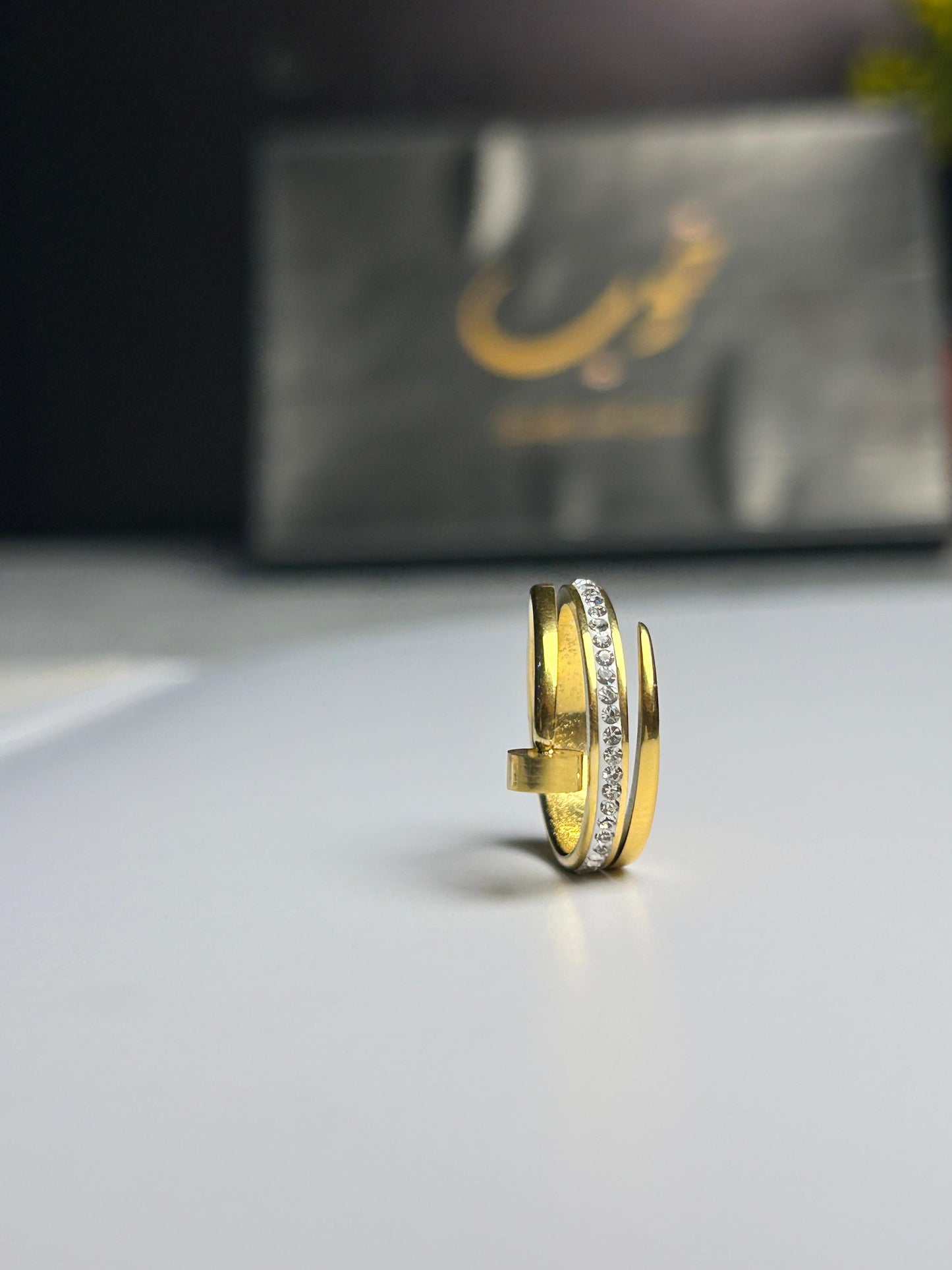 Cartier Nail Ring With Stones