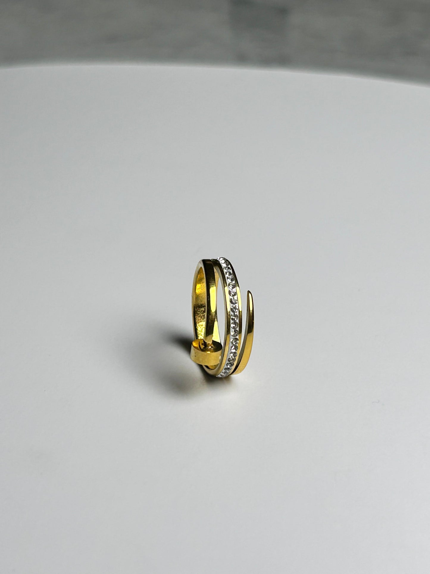 Cartier Nail Ring With Stones