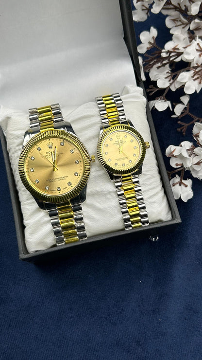RLX Dual Tone Couple Watch