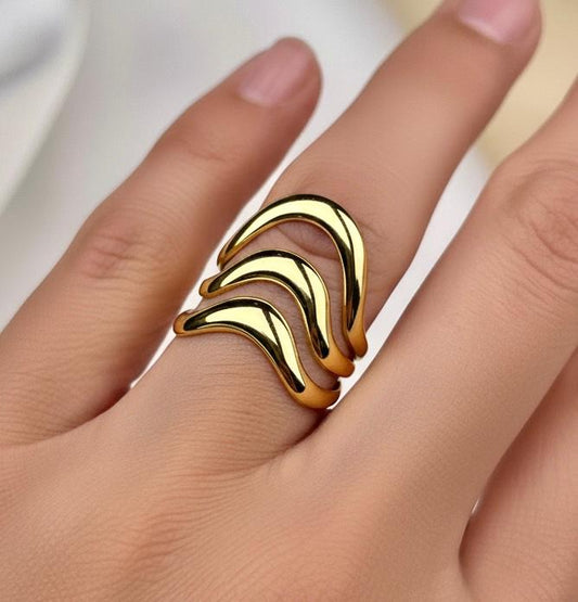Adjustable Wave Ring