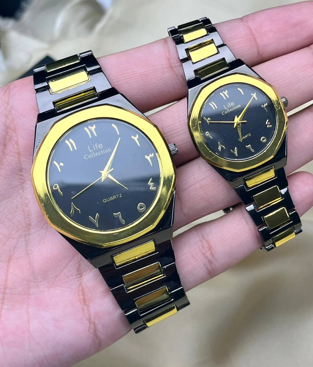 Arabic Quartz Couple Watch