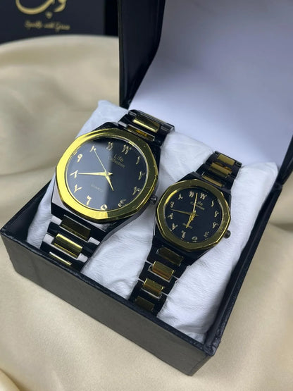 Arabic Quartz Couple Watch