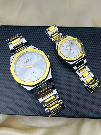 Arabic Quartz Couple Watch