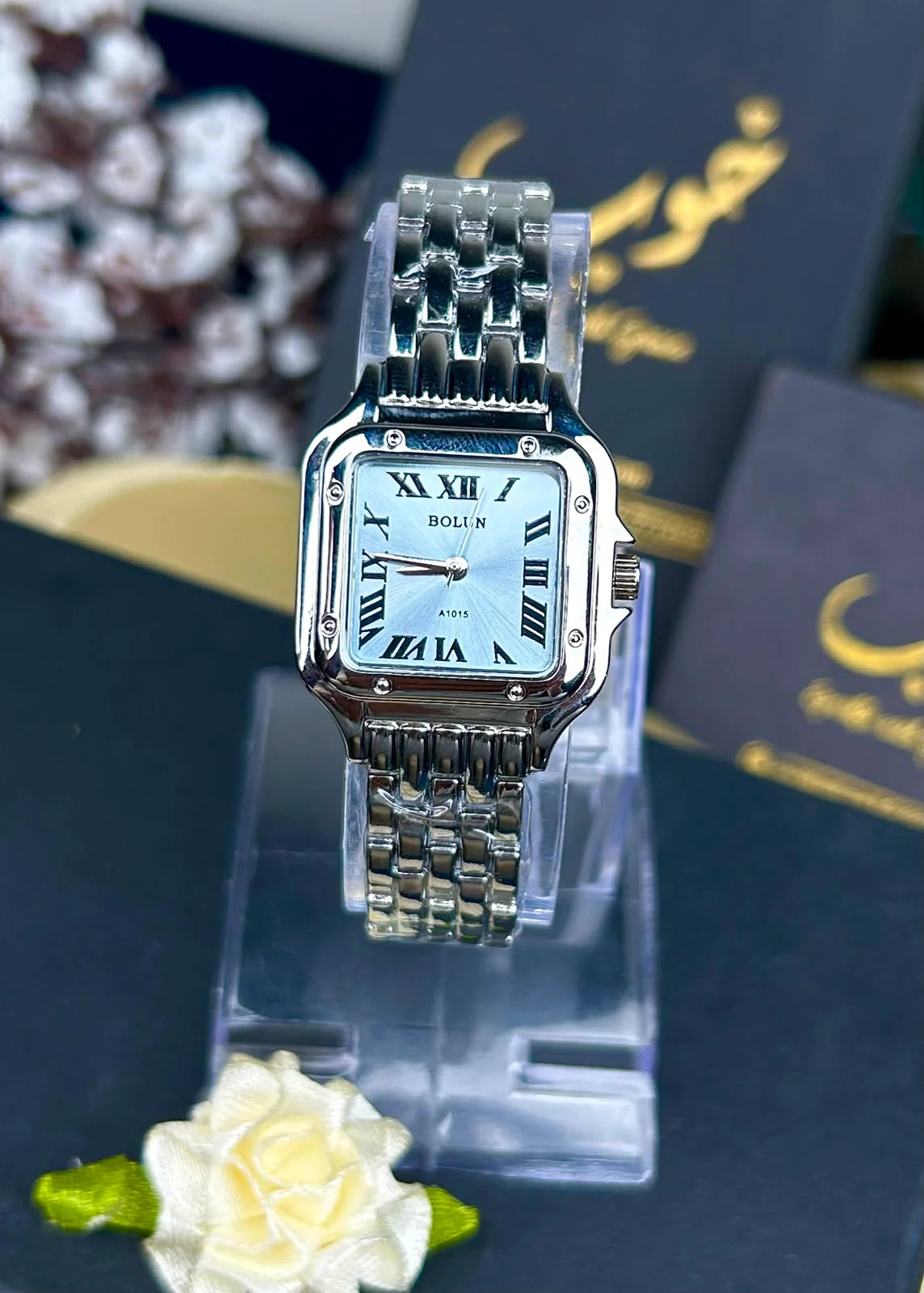 BOLUN Silver Tone Quartz Watch