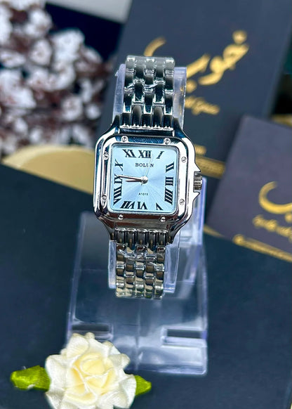 BOLUN Silver Tone Quartz Watch