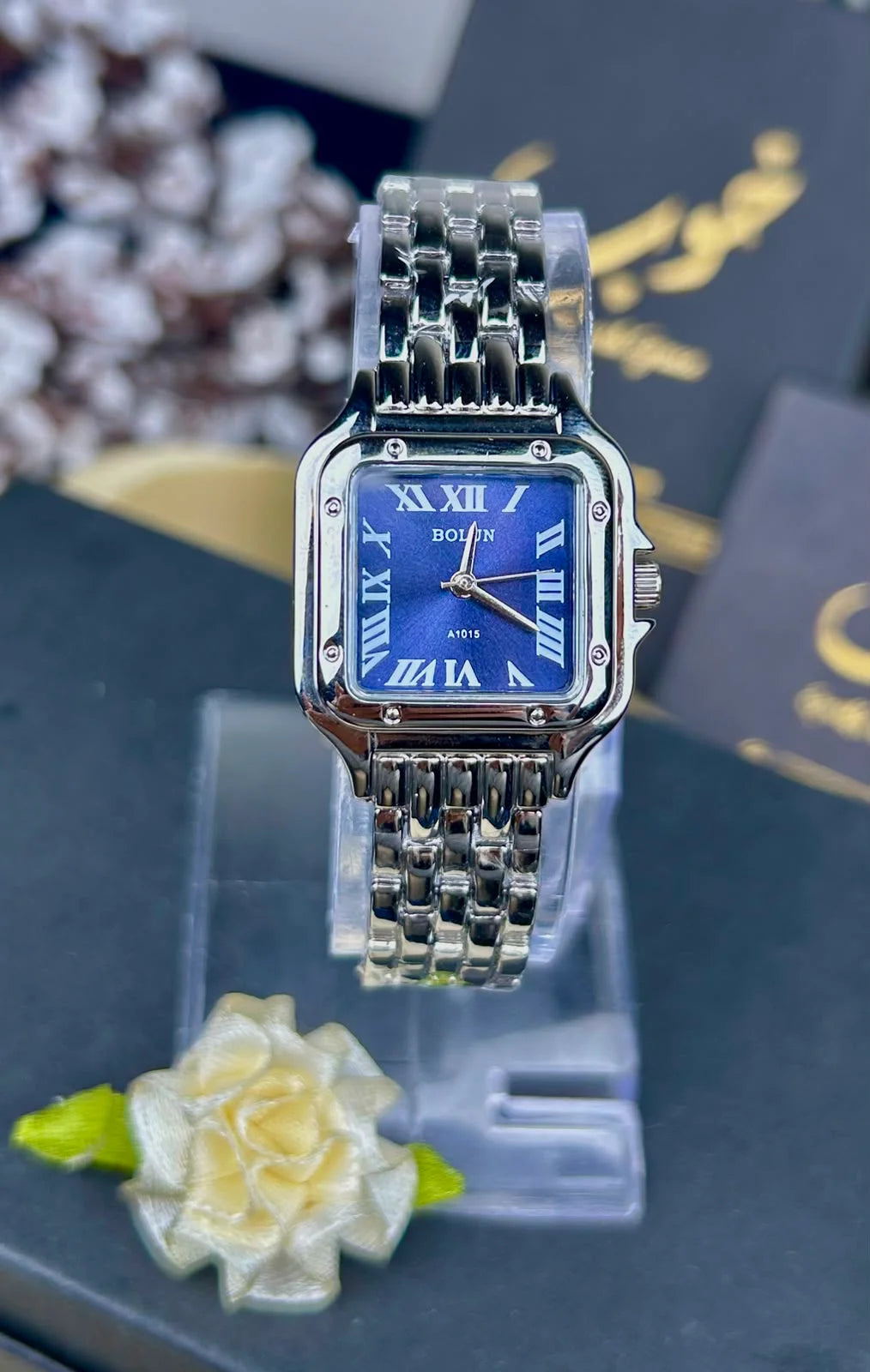 BOLUN Silver Tone Quartz Watch