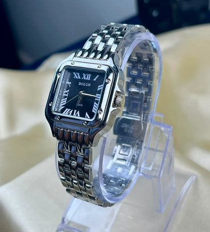 BOLUN Silver Tone Quartz Watch