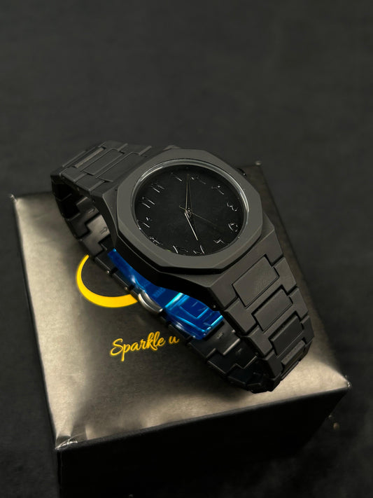 Black Arabic Aura Watch
