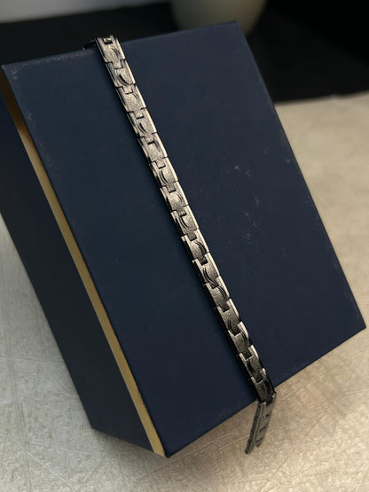 Black Men's Link Bracelet