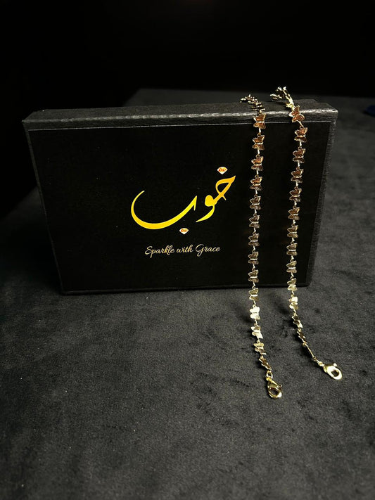 Butterfly Anklet- Pair
