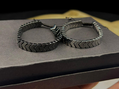 Chevron Luxe Bracelet Pair