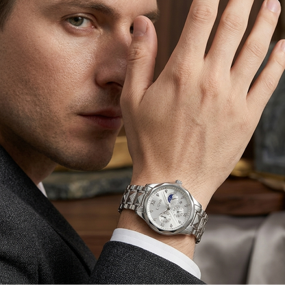 Classic WAVE Silver tone Male Watch