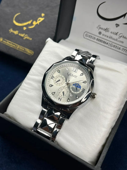 Classic WAVE Silver tone Male Watch