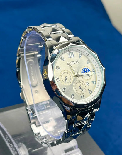 Classic WAVE Silver tone Male Watch
