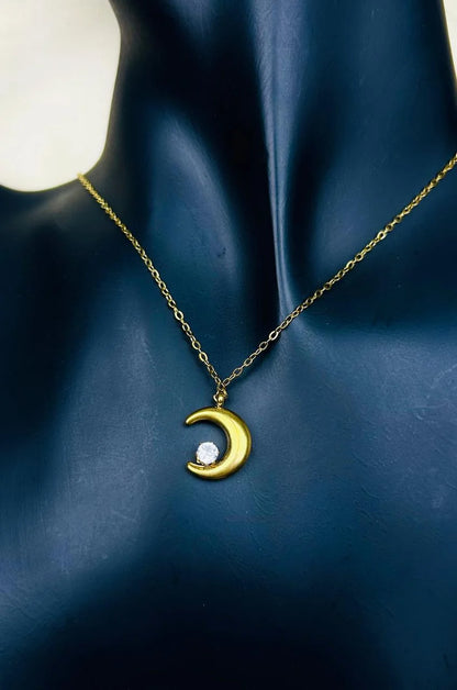 Crystal Moon Necklace