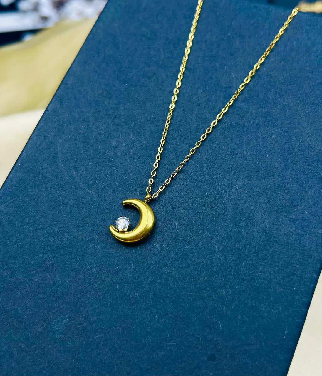 Crystal Moon Necklace
