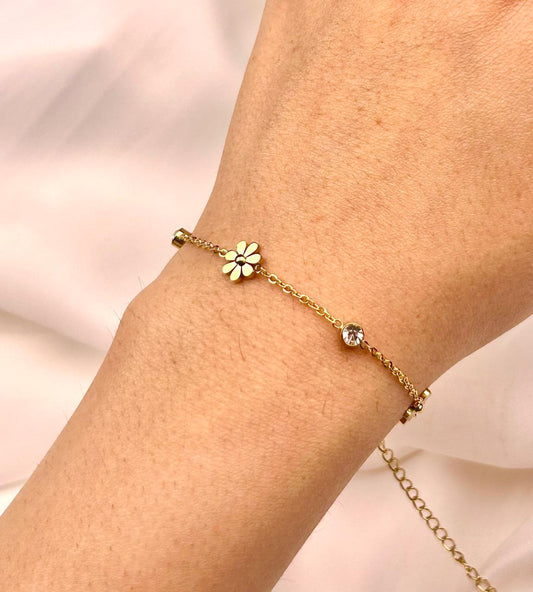 Daisy Floral Bracelet