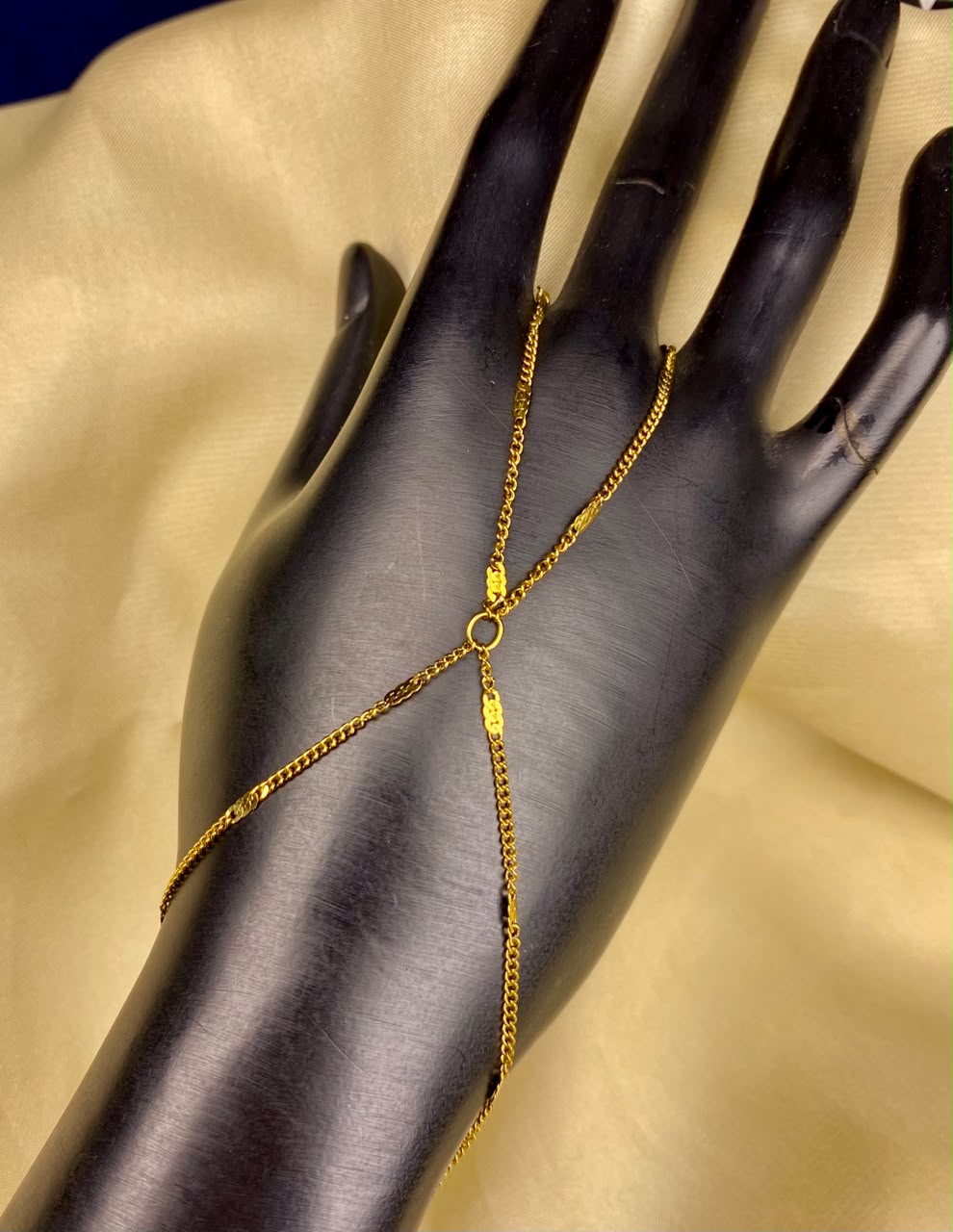 Delicate Embrace Hand Chain Bracelet