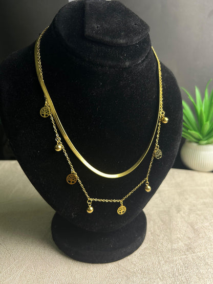 Elegant Dual Chain Necklace