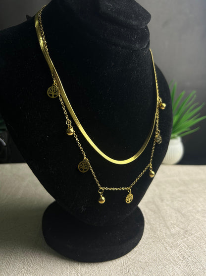 Elegant Dual Chain Necklace