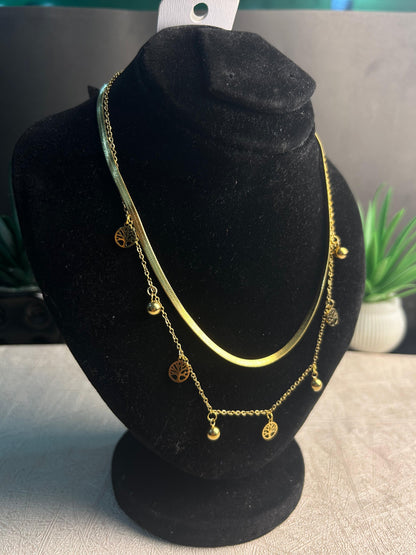 Elegant Dual Chain Necklace