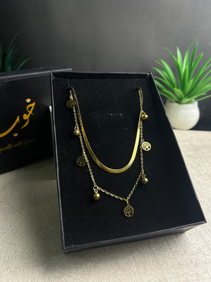 Elegant Dual Chain Necklace