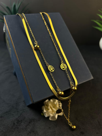 Elegant Dual Chain Necklace