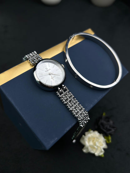 TIMAS Watch and Cartier-Silver Set